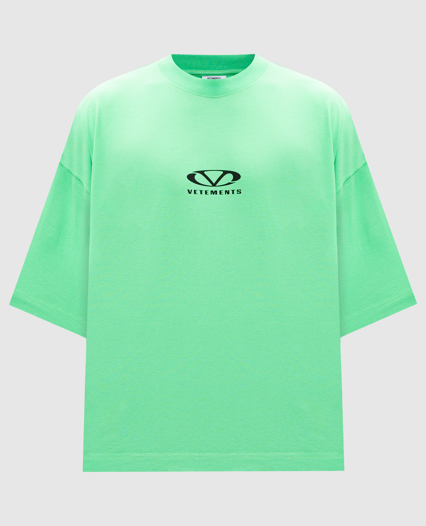 Vetements Green t-shirt with logo print