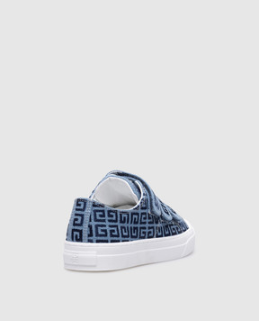 Givenchy Children's blue sneakers City in the pattern of the 4G logo H30522