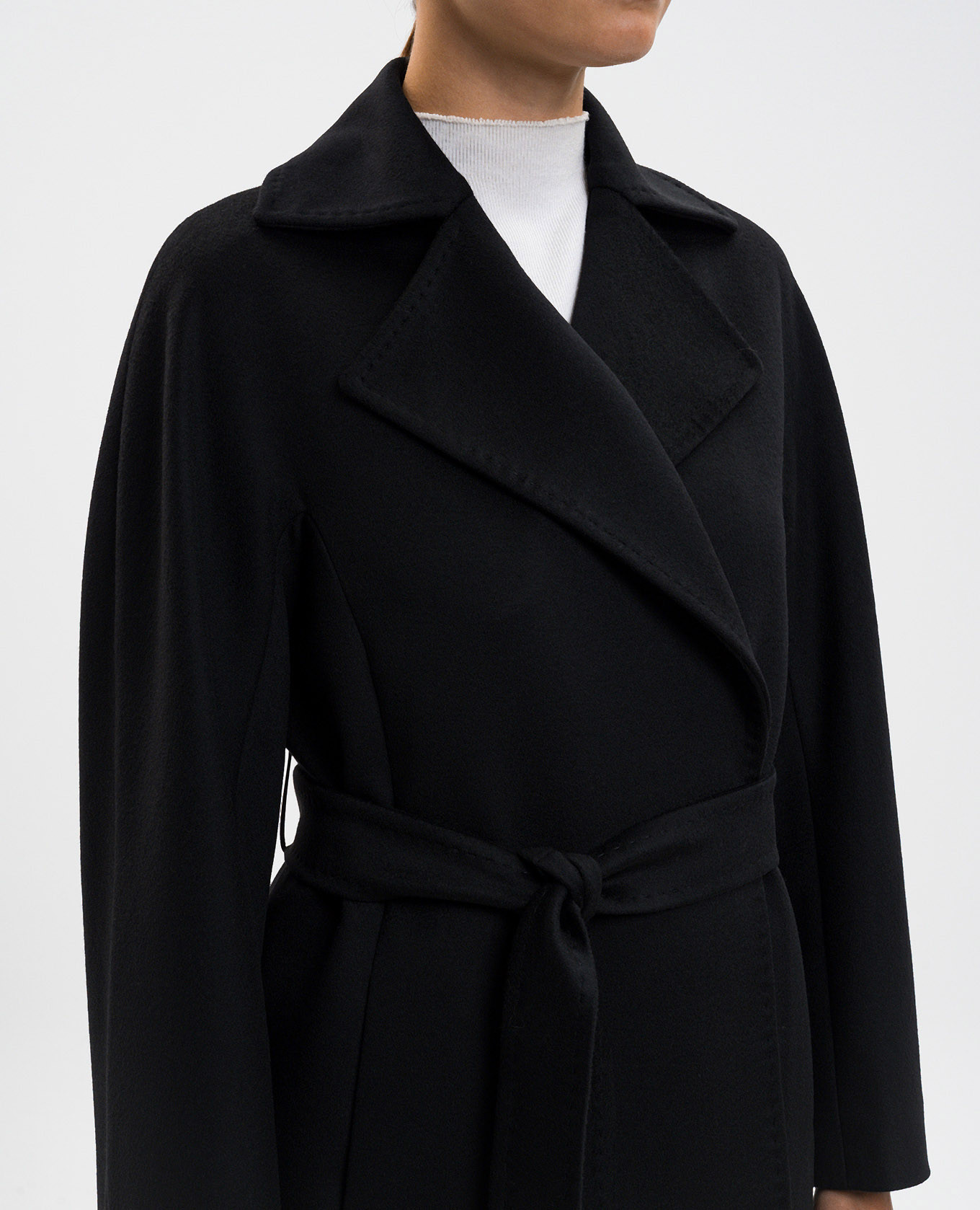 Black wool coat with a smell Heresis 5