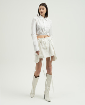 Ann Demeulemeester Thea white cargo skirt 2401WSK26FA431