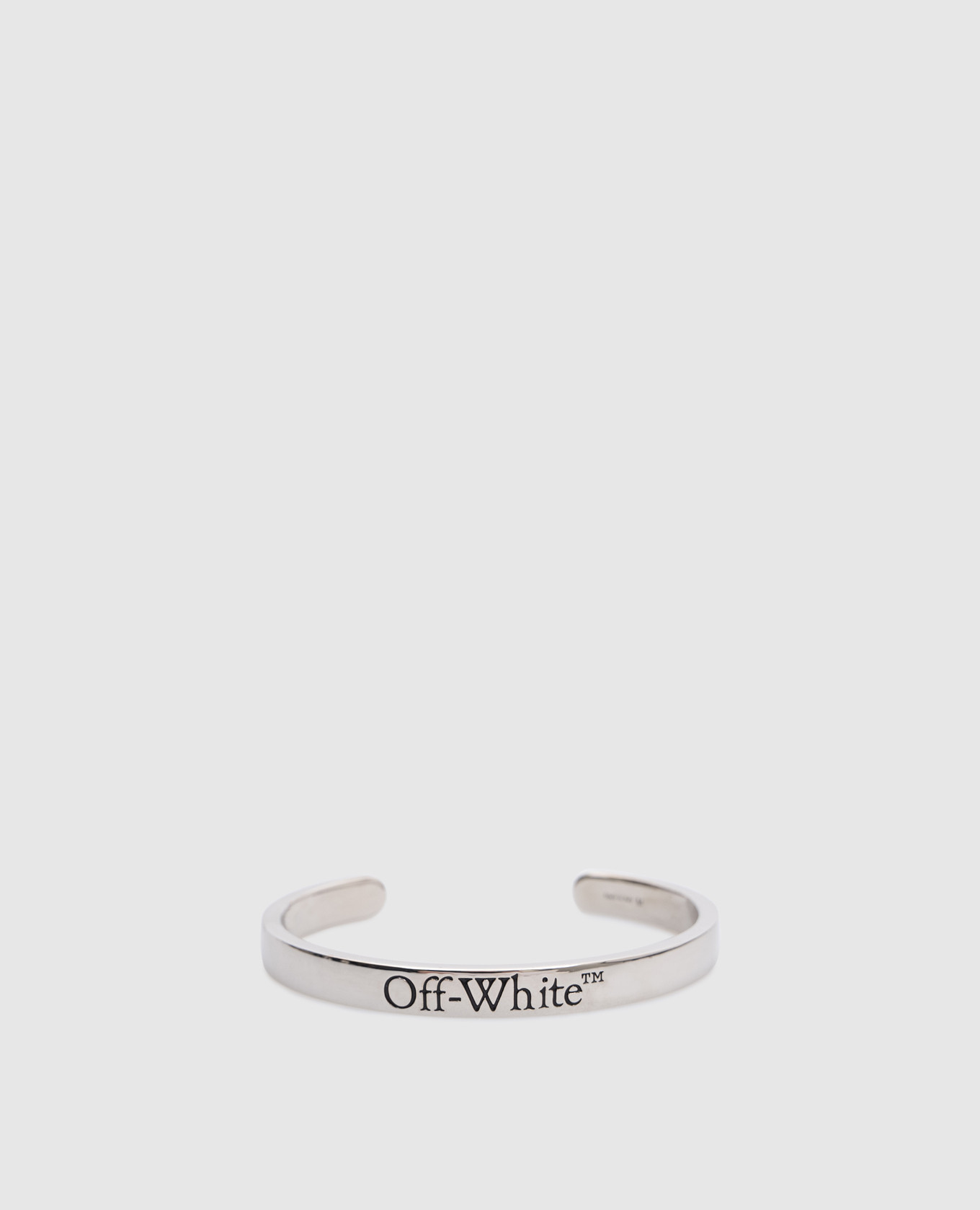 

Silver bracelet with logo engraving Off-White