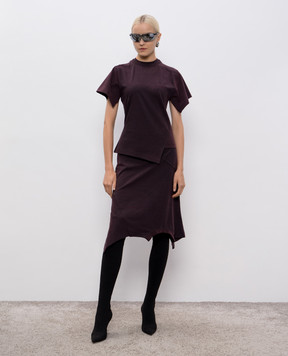 Vetements Purple asymmetrical t-shirt WH76TR590RO
