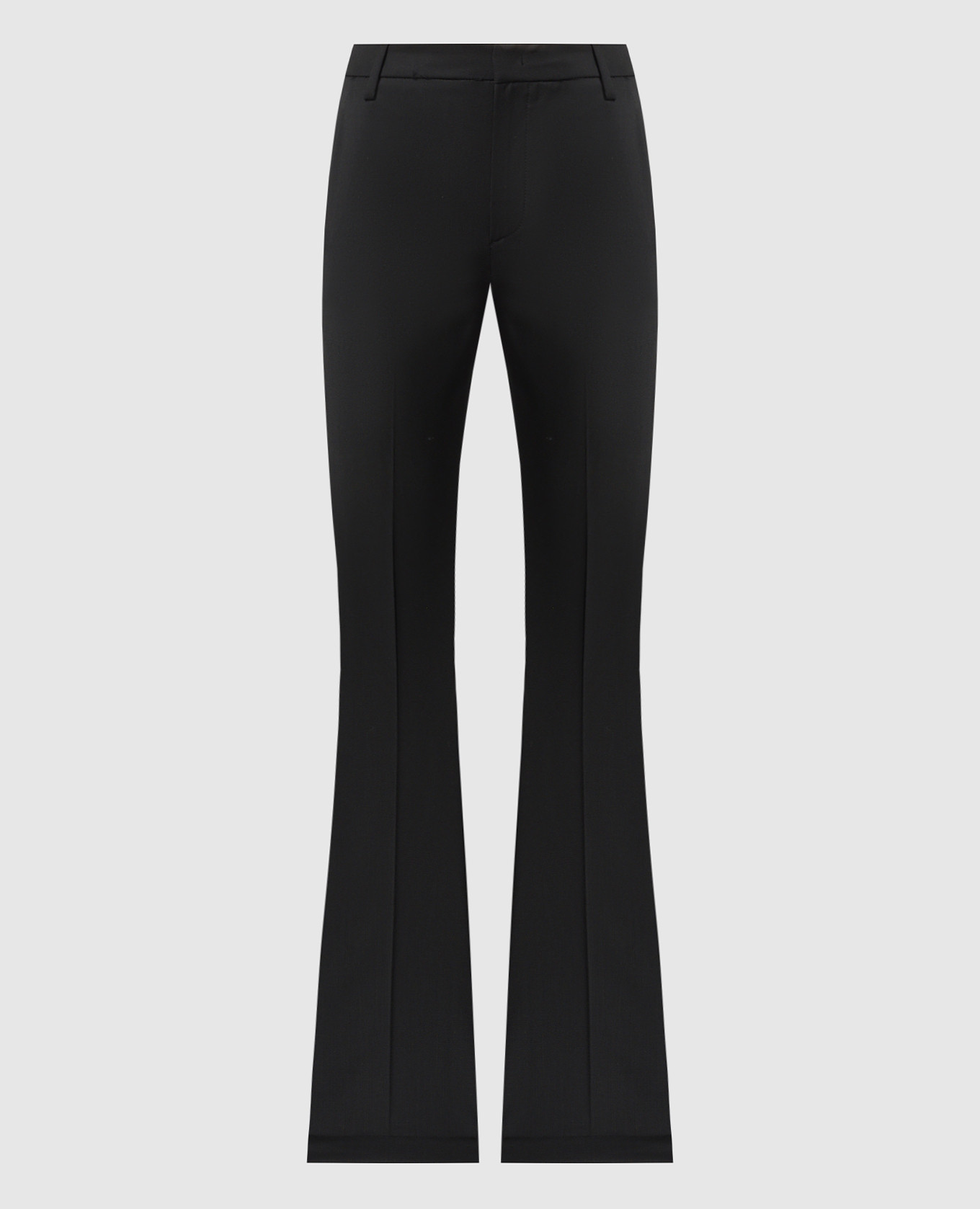 

Lexi black wool flared pants Dondup, Черный