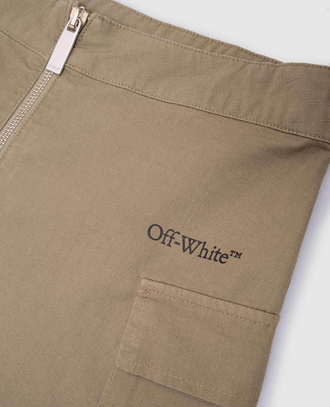 

Children's khaki mini skirt with Arrow print Off-White