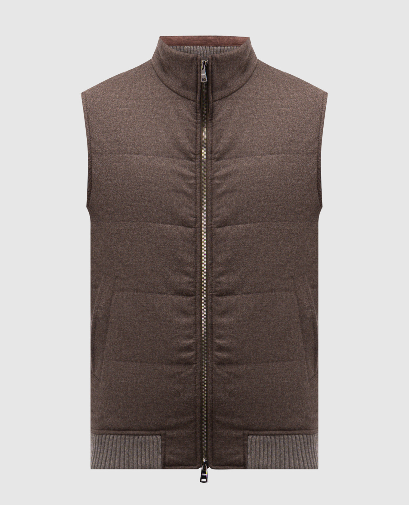 

Brown wool and cashmere vest Cashmere&Whiskey