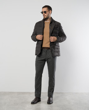 MooRER ORVIETO brown jumper made of cashmere and silk ORVIETOWS5