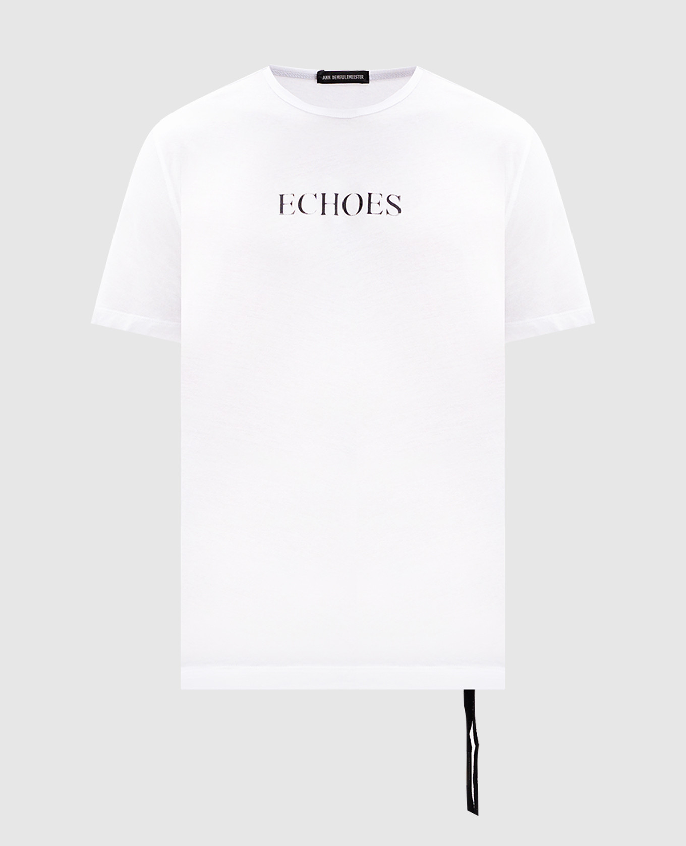 

White t-shirt with Echoes print Ann Demeulemeester