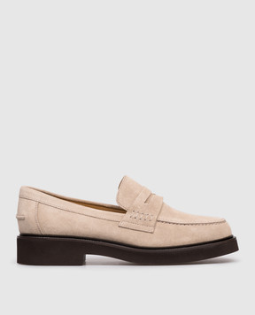 Doucal's Beige suede loafers DD8750ETIEUF252