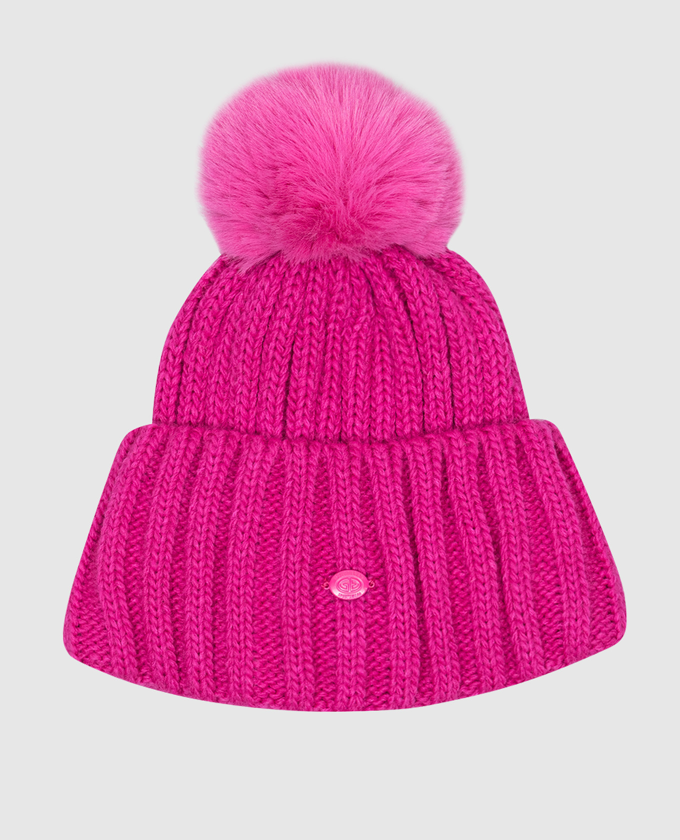 Pink una hat with wool goldbergh