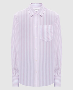 Victoria Beckham Striped shirt with embroidered monogram logo 1225WSH002657F