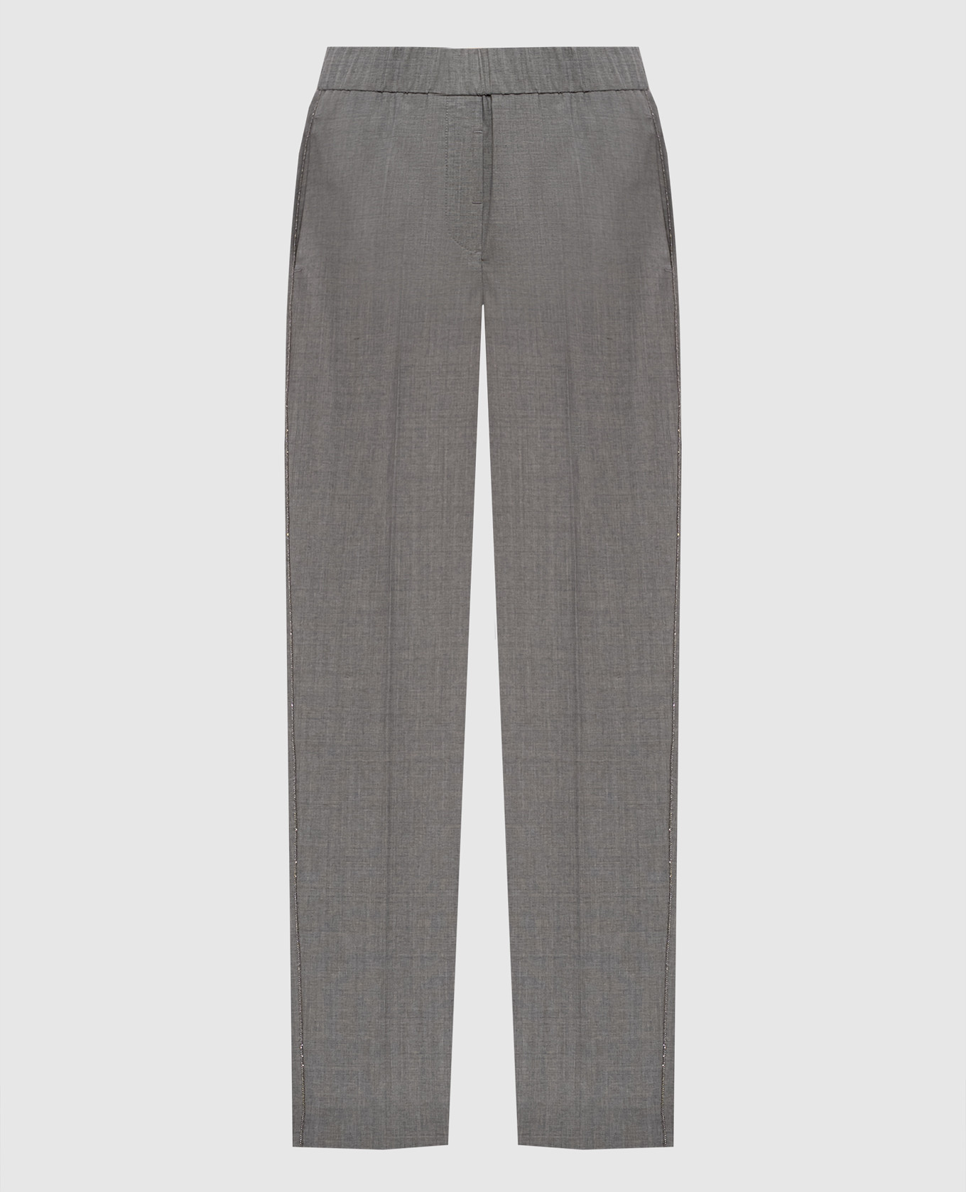 Gray wool pants Peserico