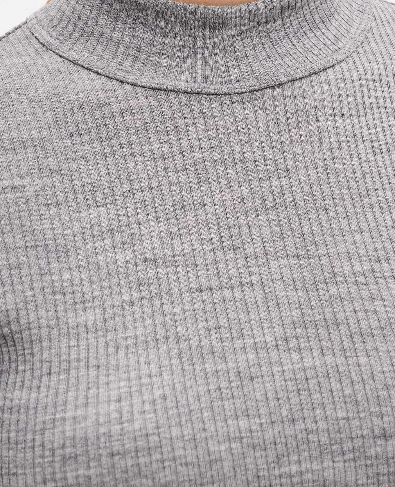 Gray wool top with monil chain Brunello Cucinelli 5