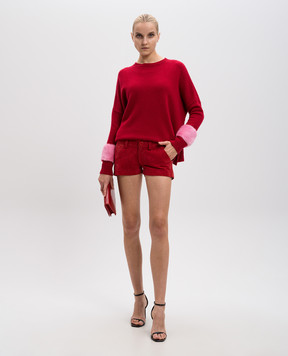 Simonetta Ravizza Red suede shorts SHORB02