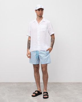 Vilebrequin Charli white linen shirt HARH9U10
