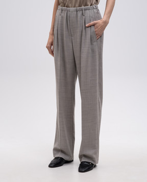 Brunello Cucinelli Gray wool pants MP507P8983