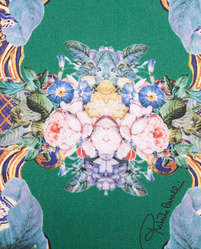 Roberto Cavalli Decorative pillow in animalistic and floral prints H0100000026С108