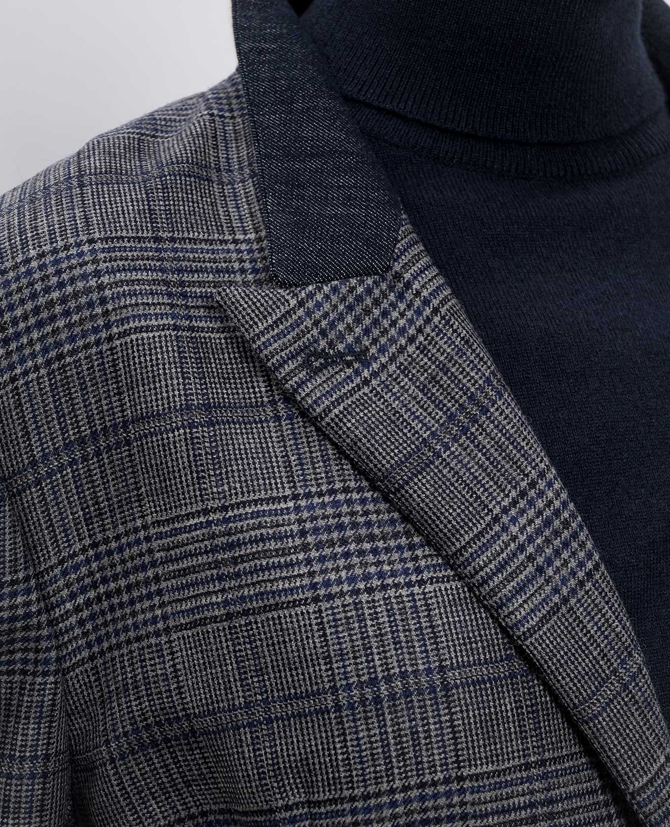 

Gray wool check jacket Brunello Cucinelli, Grey