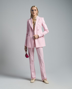 Max Mara Sportmax Frizzo double-breasted pink jacket FRIZZO