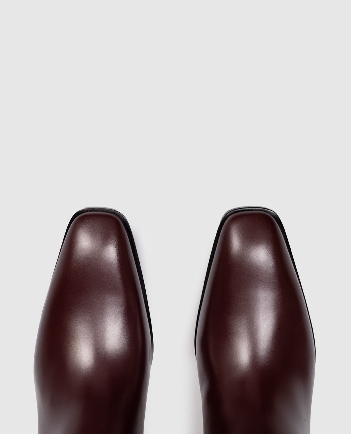 Burgundy leather boots JULIA Saint Laurent 4
