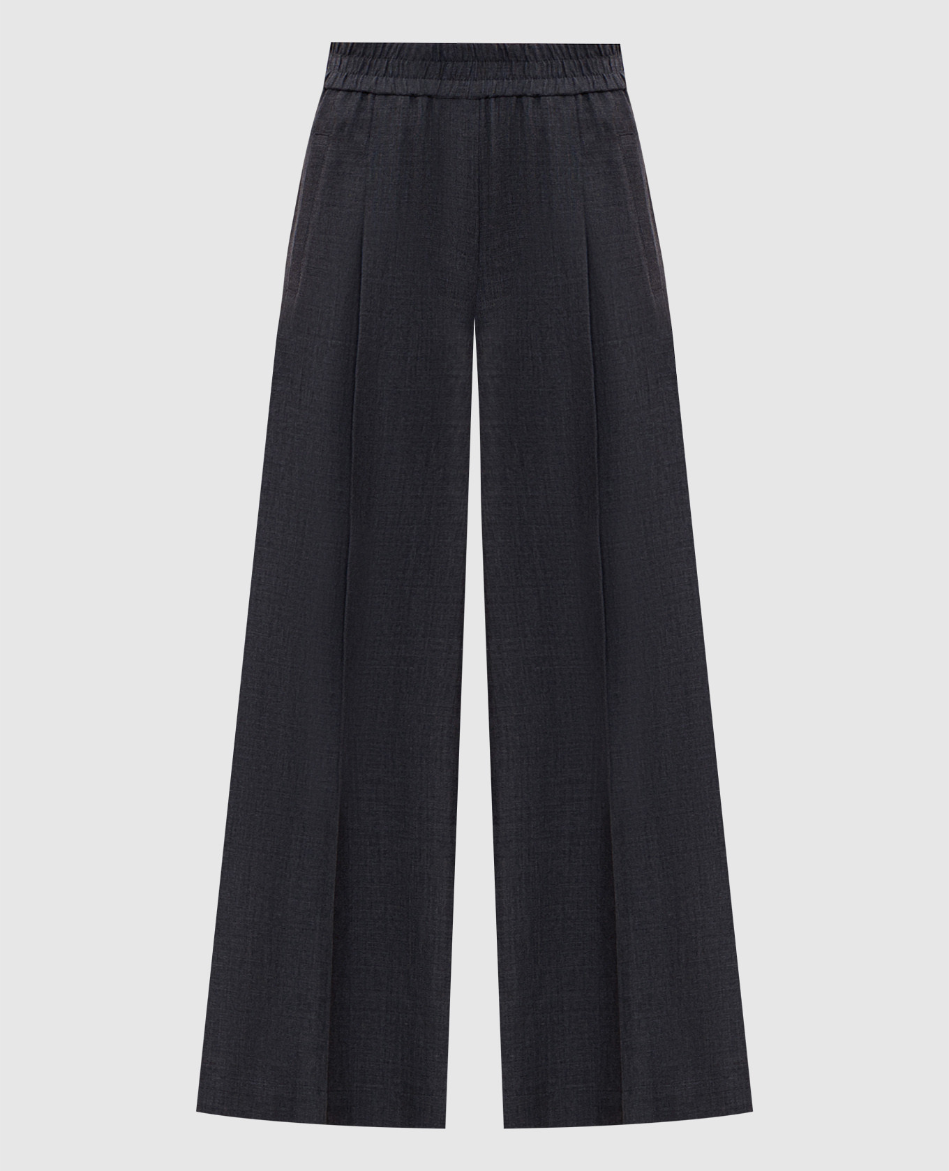 

Gray pants made of wool Brunello Cucinelli, Серый