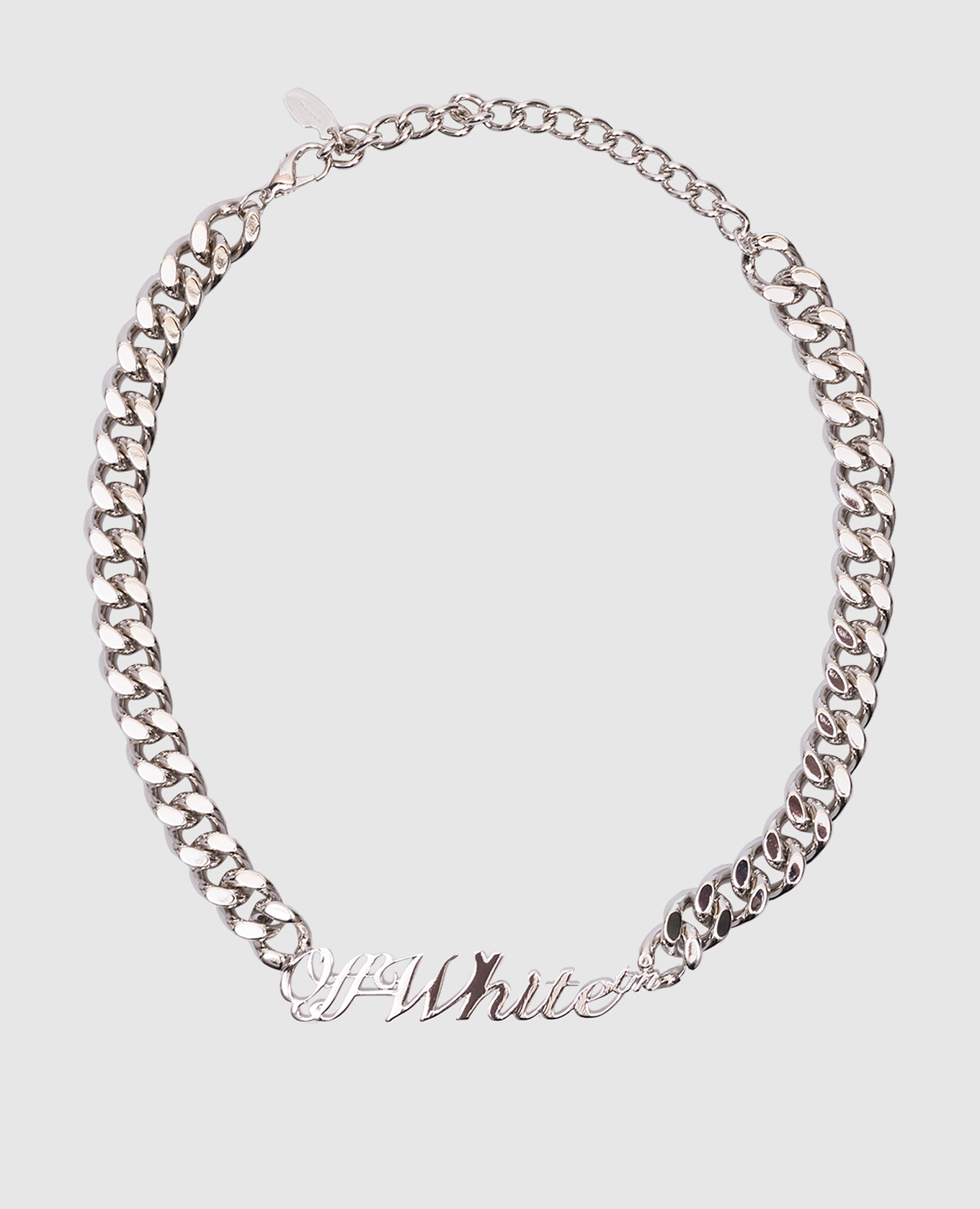 

Silver chain with logo Off-White