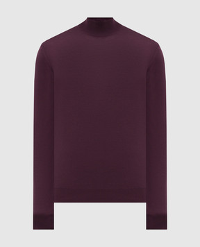 Stefano Ricci Purple wool jumper with logo K303025L10F25345