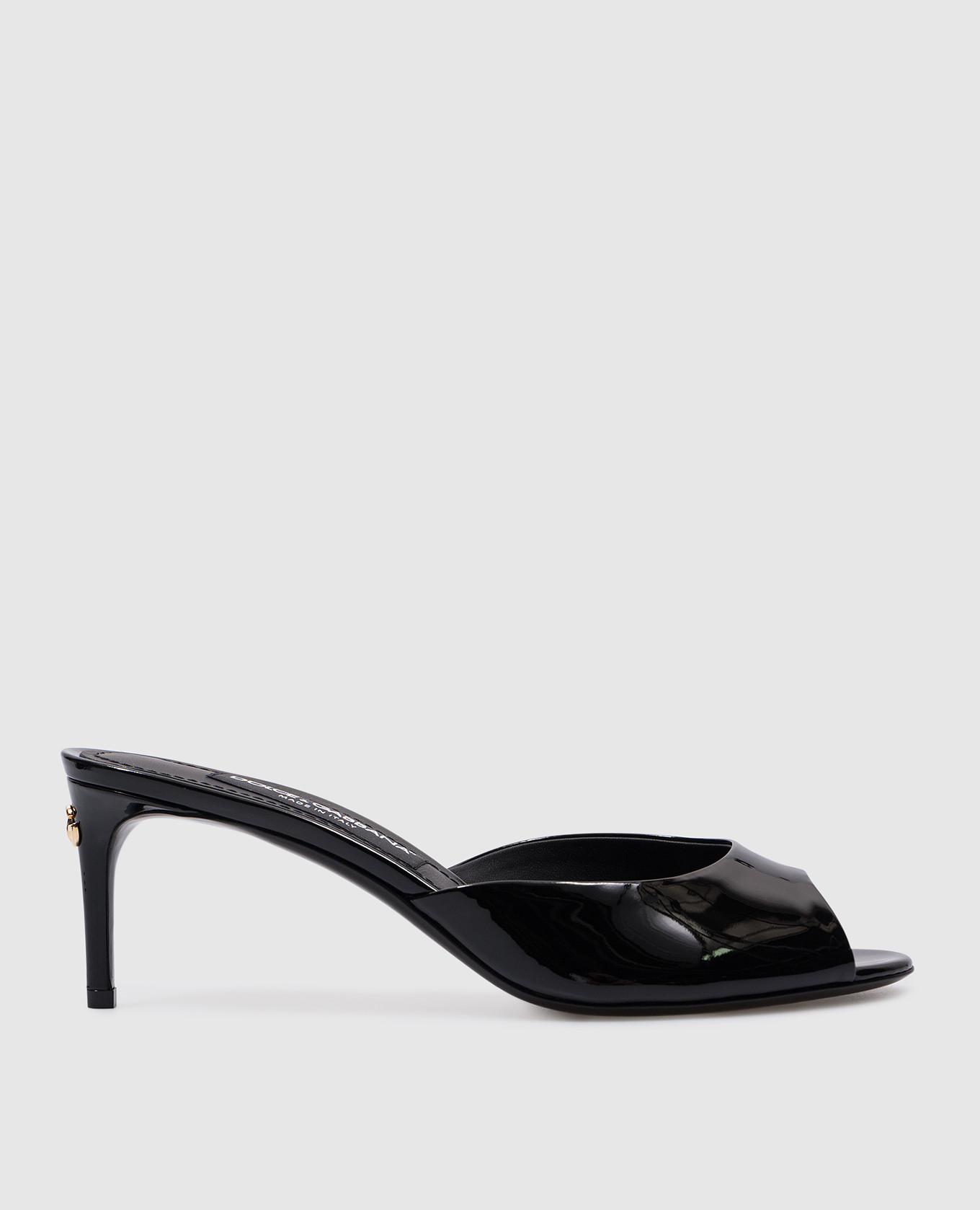 

Black patent leather mules with DG logo Dolce&Gabbana