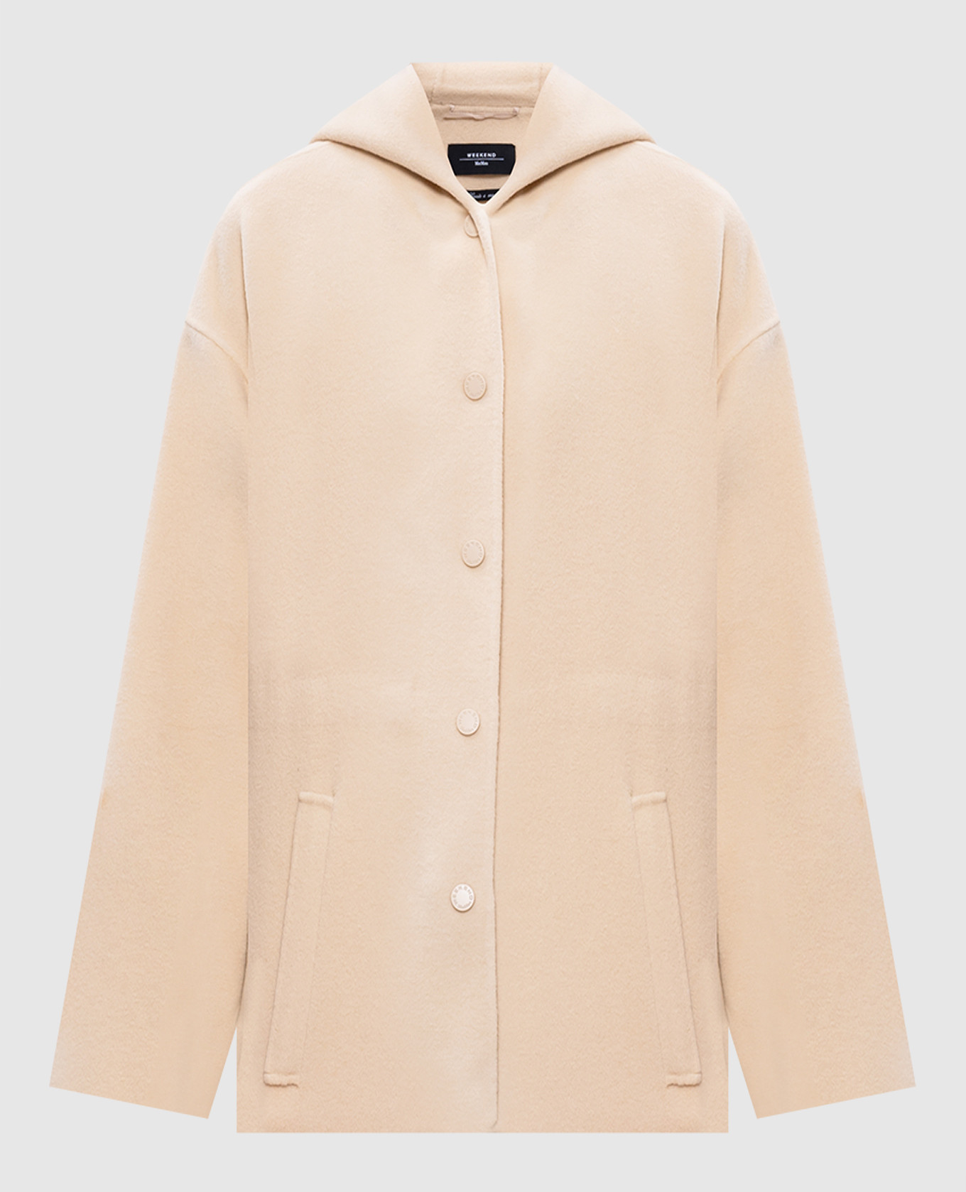 Max Mara Weekend Beige coat GENNAIO made of wool