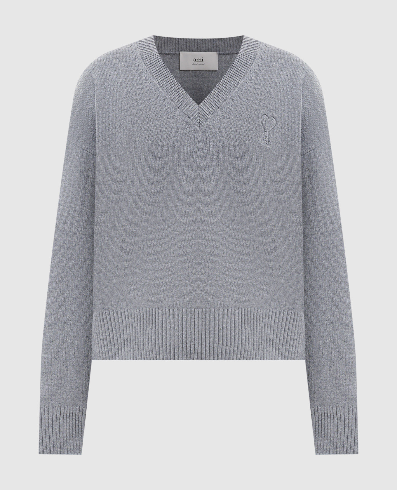 

Gray wool and cashmere pullover Ami Paris, Grey