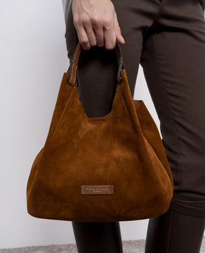 Gianni Chiarini Dua brown suede tote bag BS9779CMPL