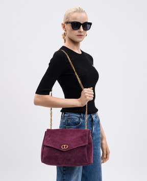 Twinset Purple suede Dreamy bag 252TB7360