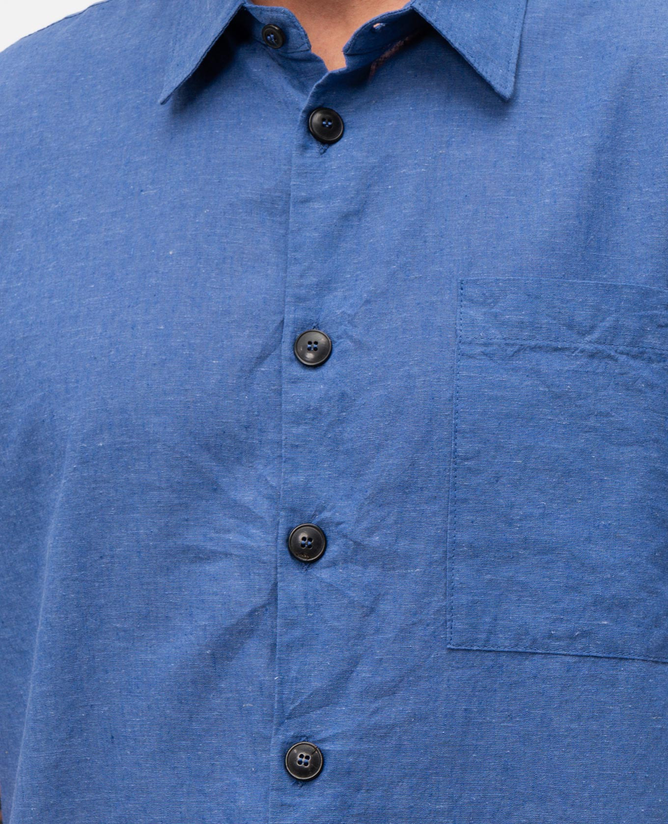 

Blue shirt with linen Cashmere&Whiskey