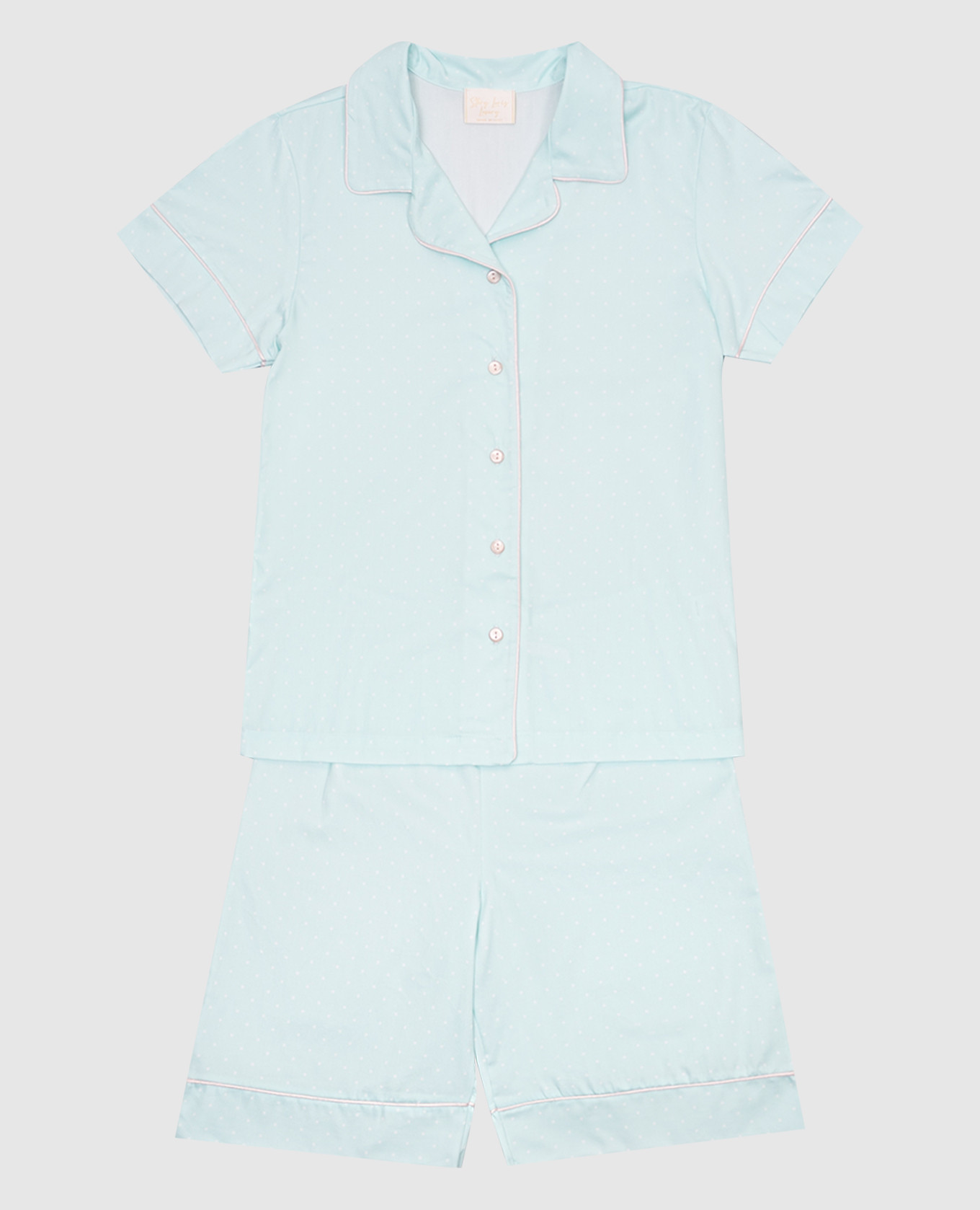 

Children's blue polka dot pajamas Story Loris, Light blue