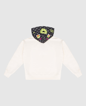Sprayground Slime Takeover Teddybear Kids White Insulated Hoodie SPY1378G