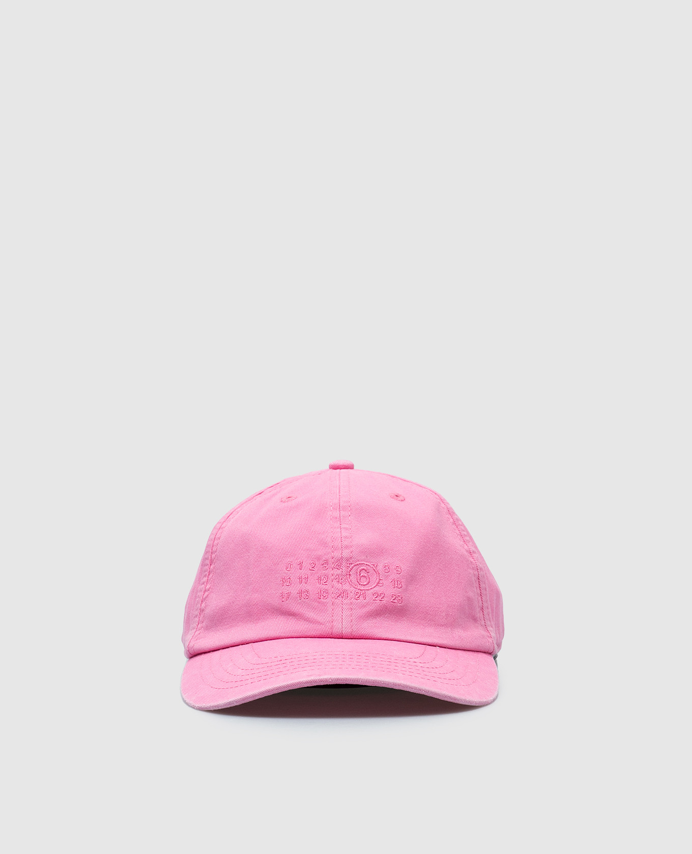 

Pink cap with logo embroidery Maison Margiela MM6, Розовый