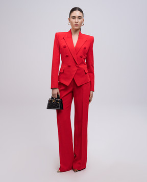 Balmain Red pants EF0PO160VB00