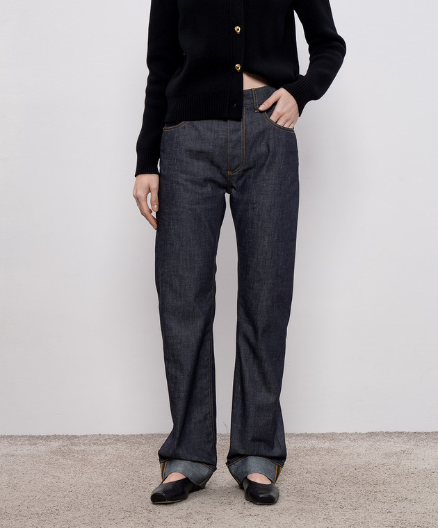 デニム・ジーパン BOTTEGA VENETA 831607.V5SN0 Jeans Bottega Veneta - Blue jeans with cuffs 831607V5SN0 - shop