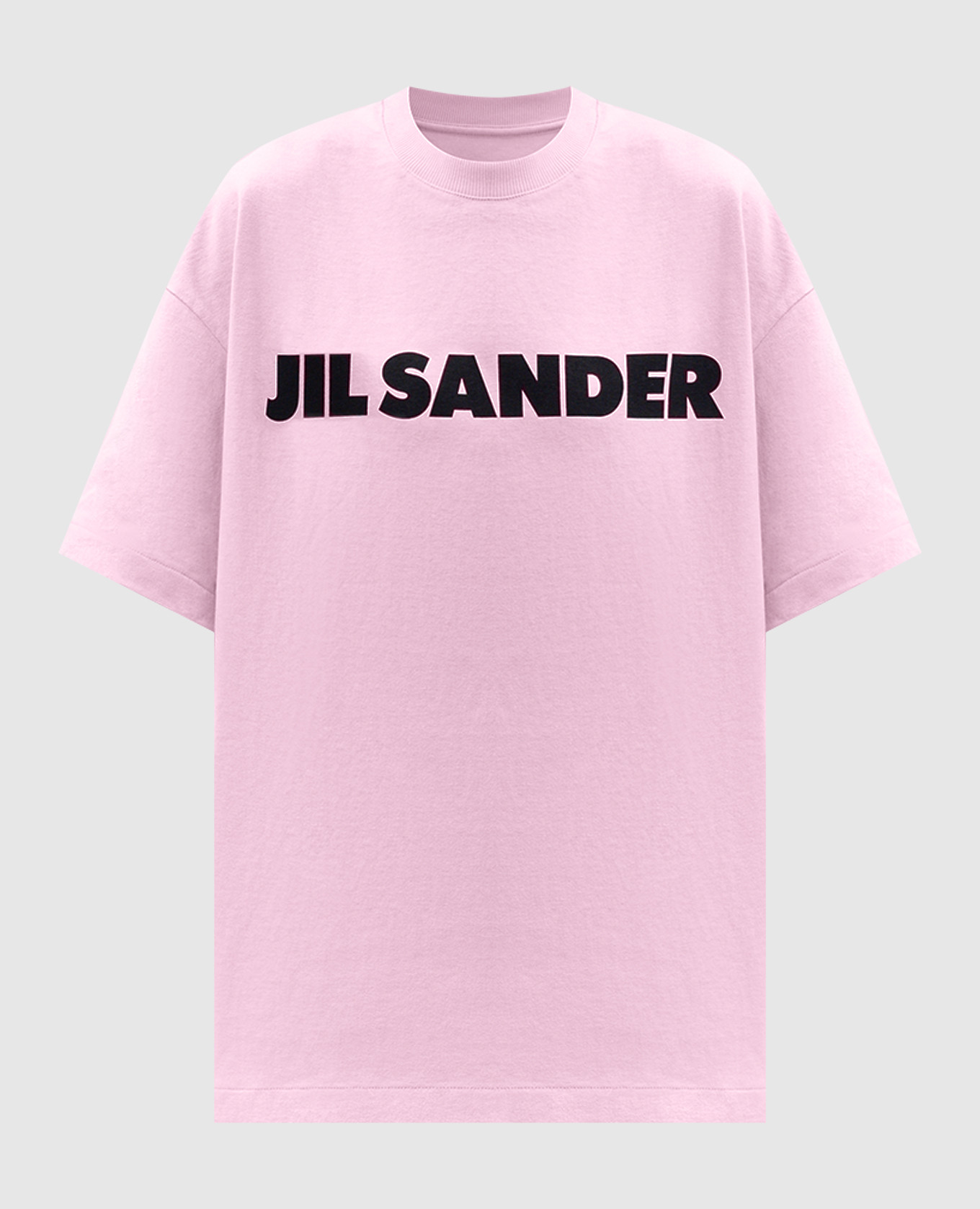 Pink T-shirt with logo print Jil Sander