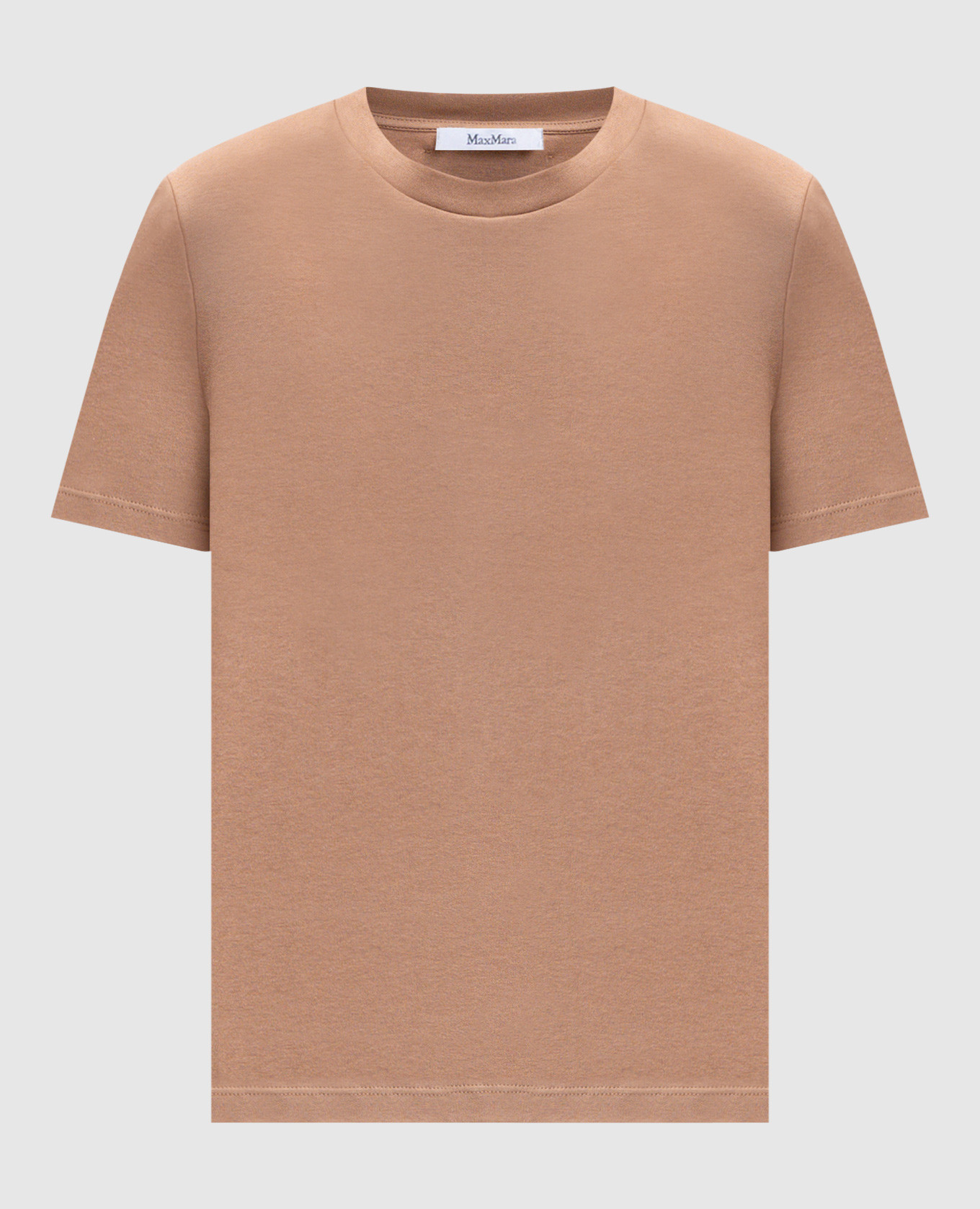Beige GEMMA T-shirt with logo patch Max Mara