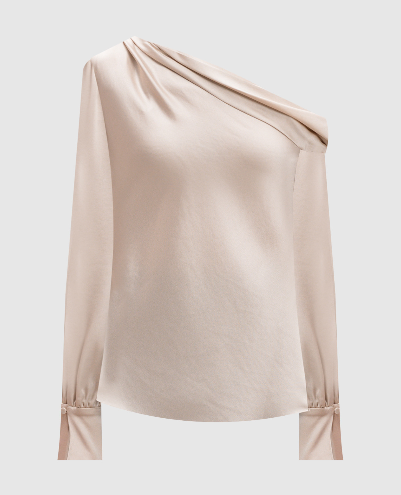 

Alice one-shoulder beige blouse Simkhai