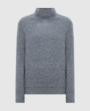 LISA YANG Eleonora gray melange sweater with cashmere 2024202