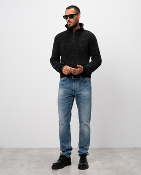 Givenchy Blue jeans with holes BM51HB5YB6