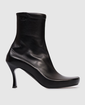 Balenciaga Black leather ankle boots 828349WB2Q0