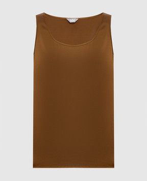 Max Mara Brown PAN silk top PAN