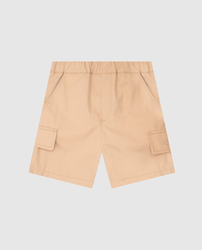 Versace Children's beige shorts with logo 10185171A13201