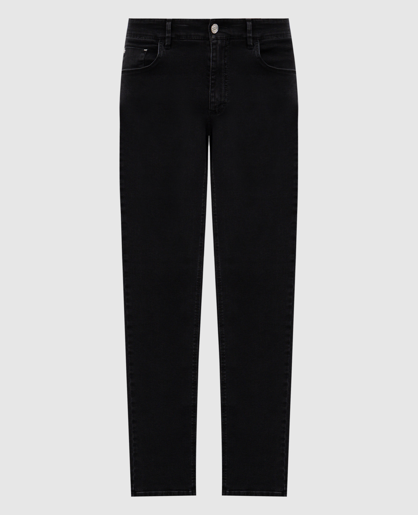 

Gray jeans with logo Bertolo Cashmere, Grey