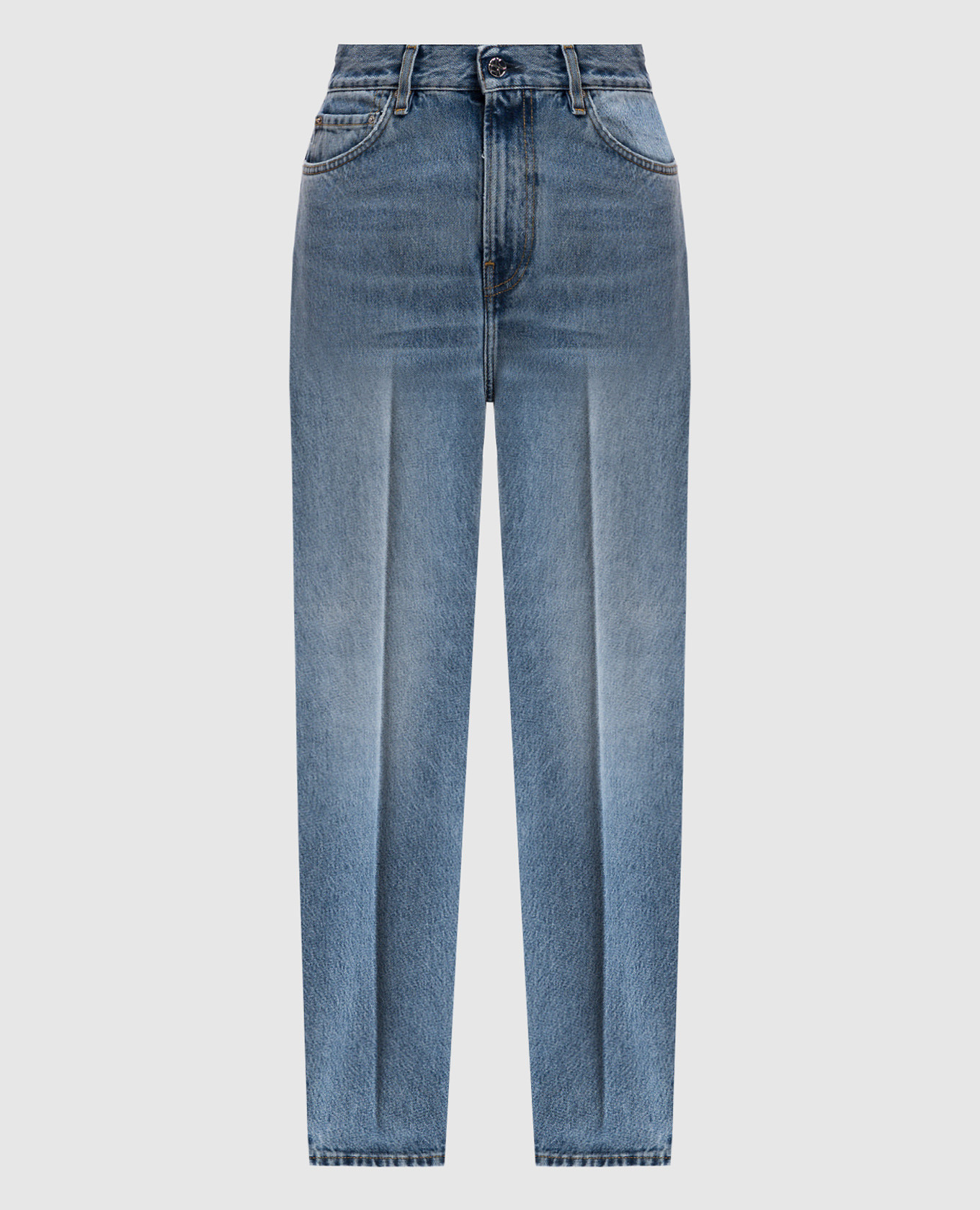 

Blue mom jeans with a frayed effect Toteme, Light blue