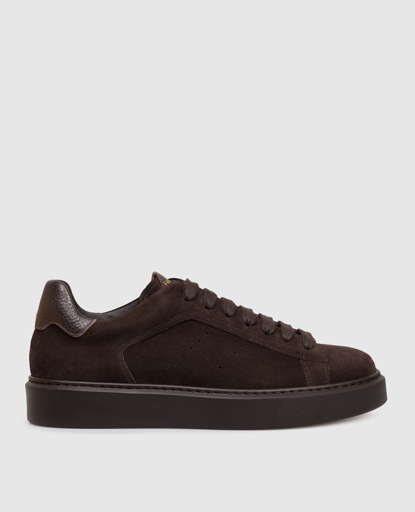 Brown suede sneakers with logo Doucal's