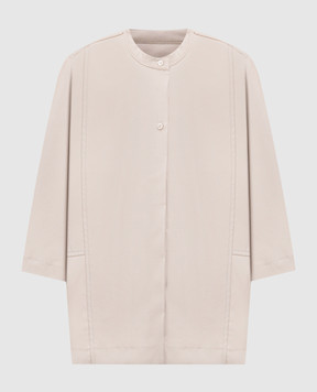 Lou Lou Studio Beige AYLIN wool blouse AYLIN