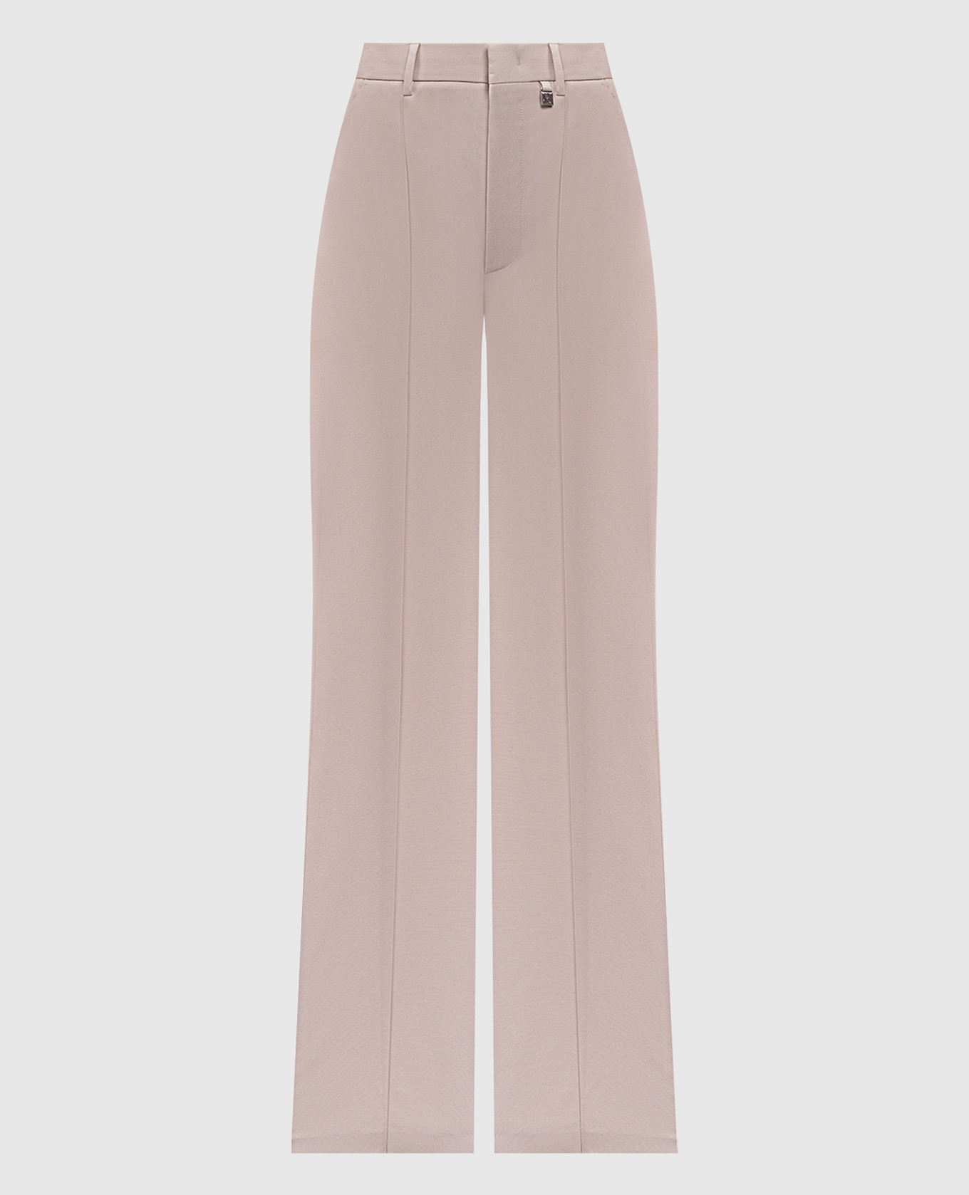 

Beige wool trousers with logo emblem Giuseppe Di Morabito Milano